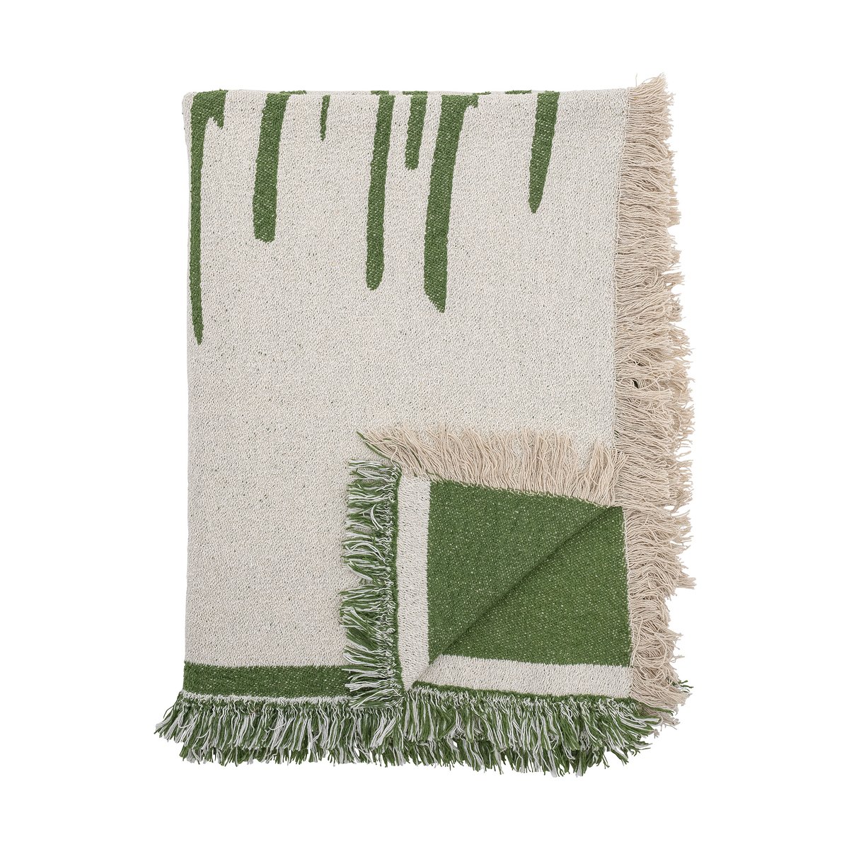 Bloomingville Haxby plaid 130x160 cm Green | Scandinavisch Interieur | Wollen dekens & spreien | Groen