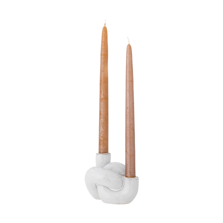 Haydn kaarsenhouder knoop, Wit Bloomingville