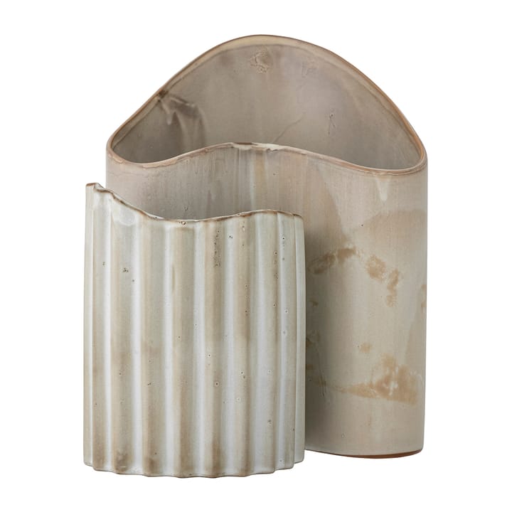 Henaj vaas 2-delig, Bruin-beige Bloomingville