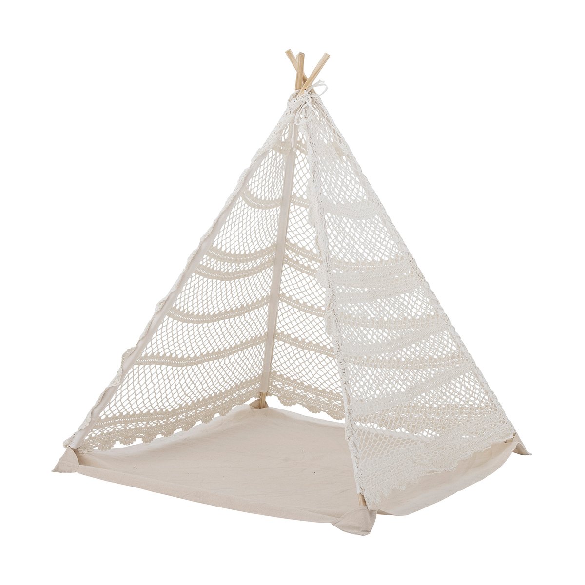Bloomingville Herle speeltent 100 cm Nature | Scandinavisch Interieur | Kinderkamer interieuraccessoires | Wit