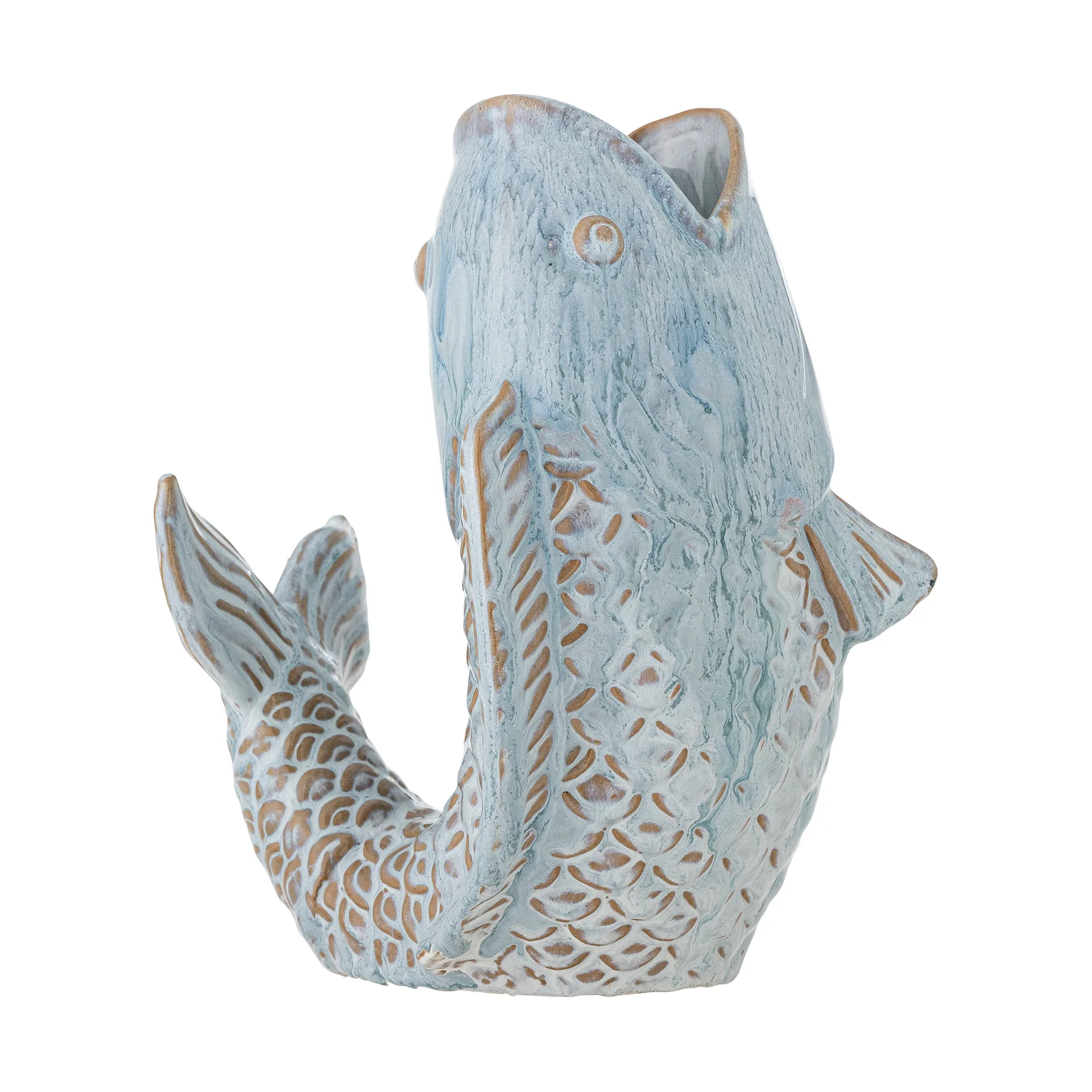 Hiro vaas 21 cm, Blauw Bloomingville