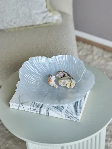 Iani schaal glas Ø26 cm - Wit - Bloomingville