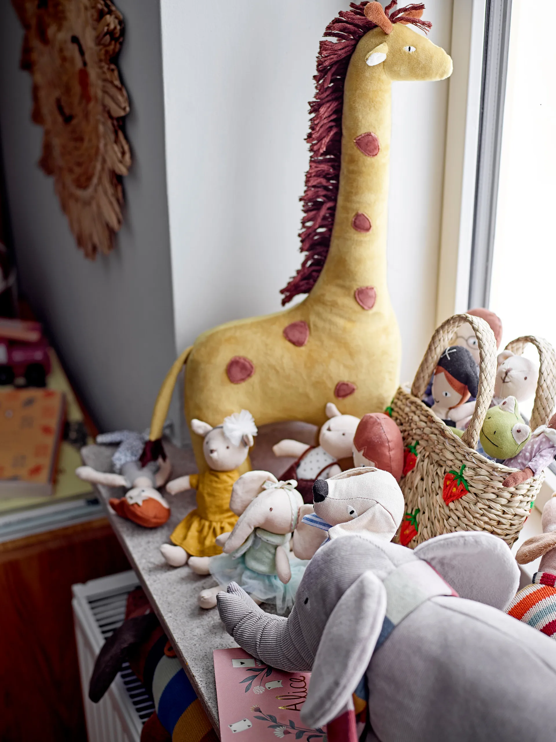 Ibber knuffel 46 cm, Giraffe Bloomingville