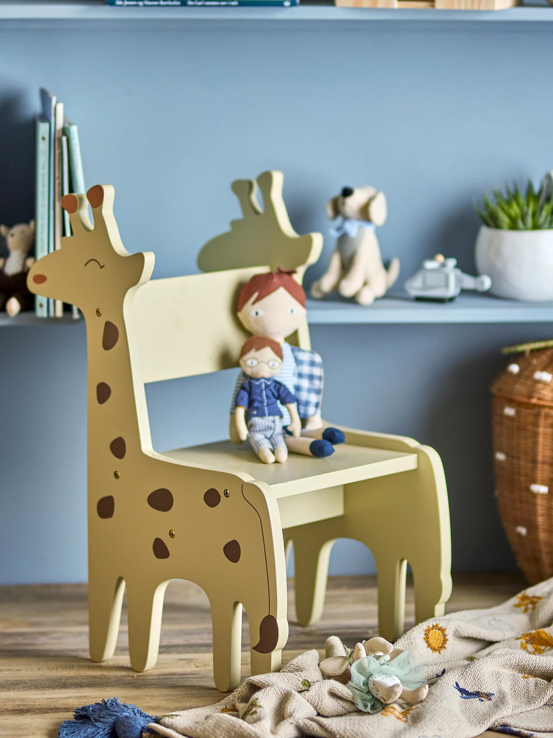 Ibber stoel, Grijs Bloomingville