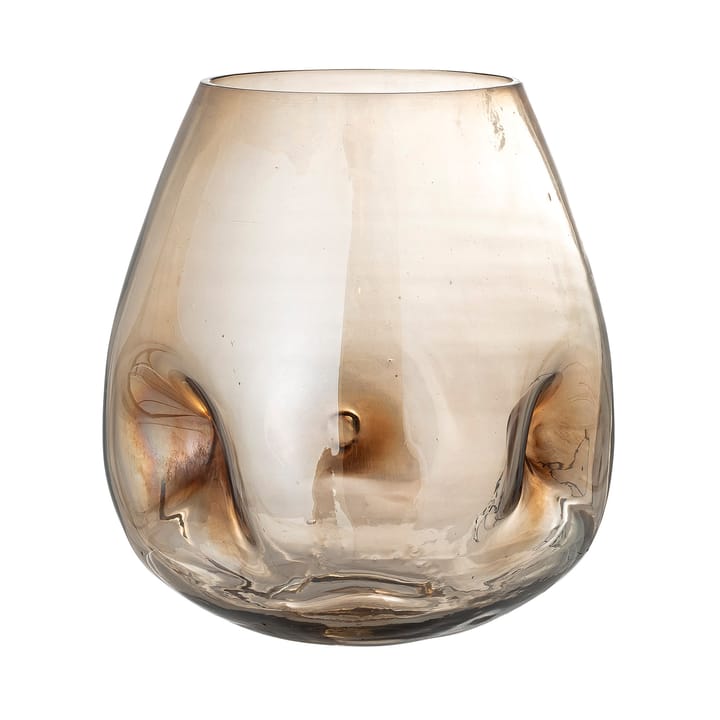 Ifza glazen vaas 20 cm - Bruin - Bloomingville