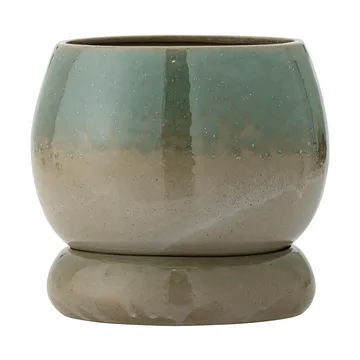 Imke bloempot met schotel - Green, 18,5x17,5 cm - Bloomingville
