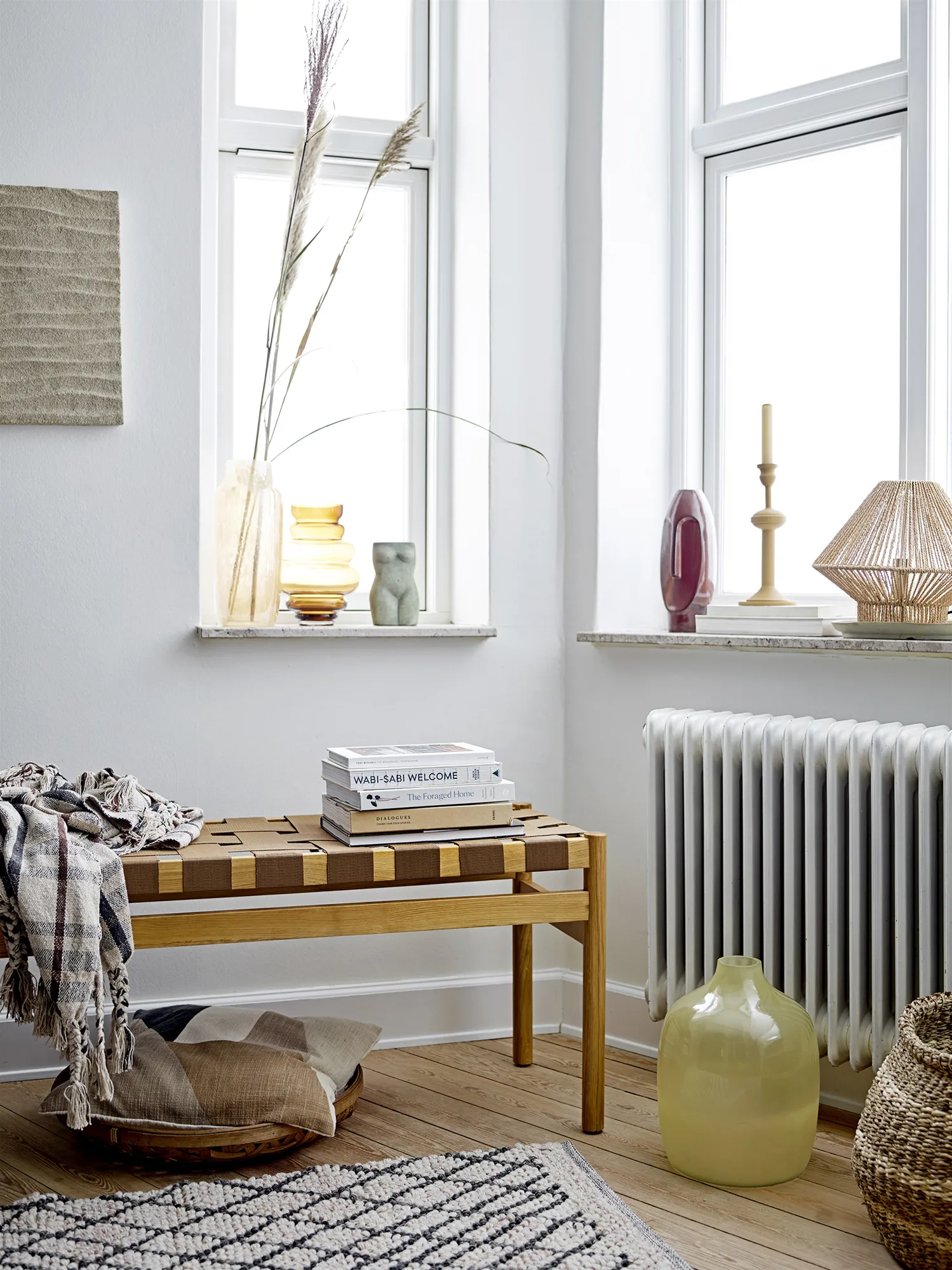 Indica kandelaar 26 cm, Geel Bloomingville