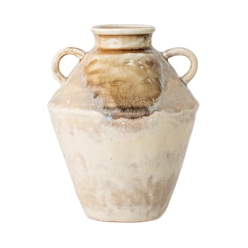 Ines vaas met handvatten 18 cm - Bruin - Bloomingville