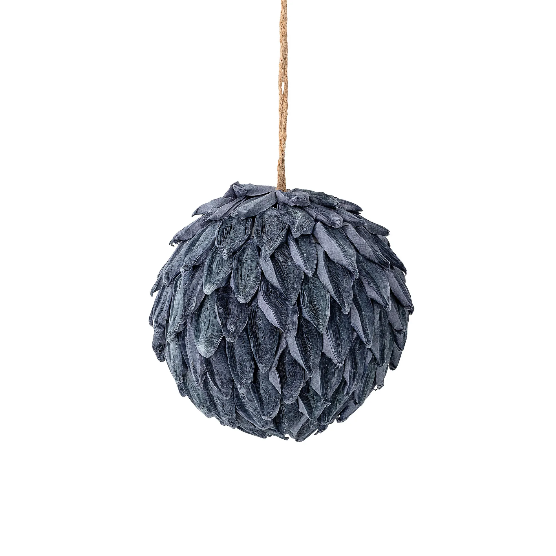 Ingeborgmaria Ornament kerstbal, Blauw Bloomingville