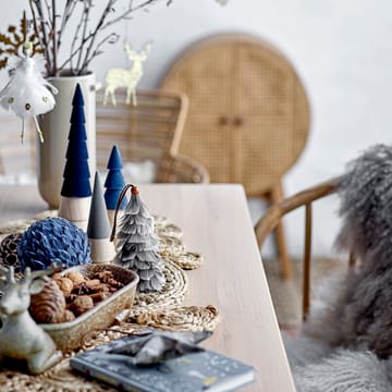 Ingeborgmaria Ornament kerstbal - Blauw - Bloomingville