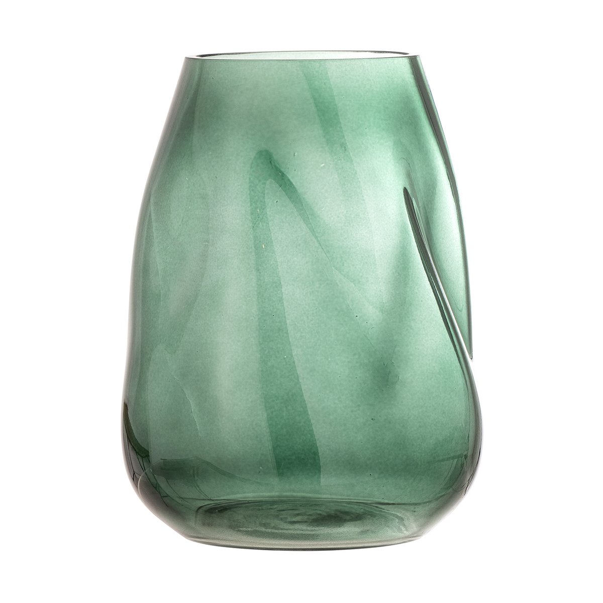 Bloomingville Ingolf glazen vaas 26 cm Groen | Scandinavisch Interieur | Vazen | Groen