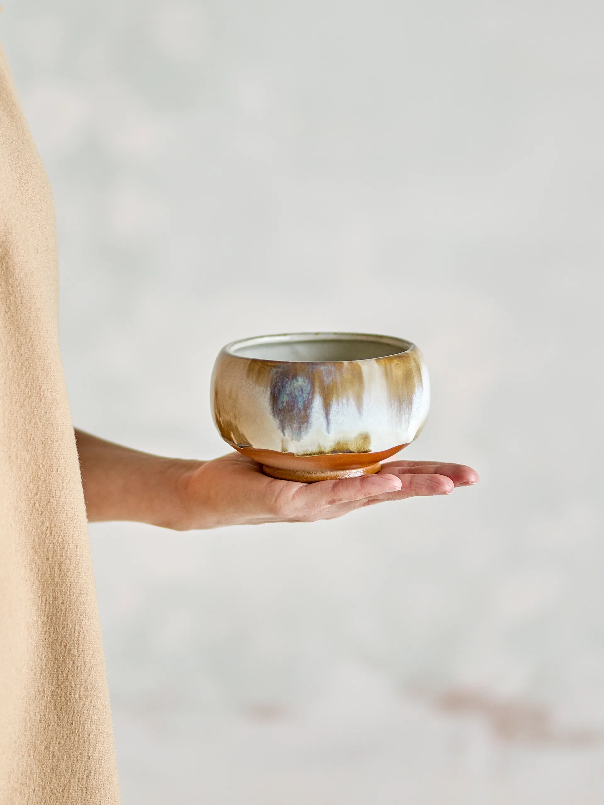 Jade schaal 4-pack Ø12 cm, Natuur Bloomingville