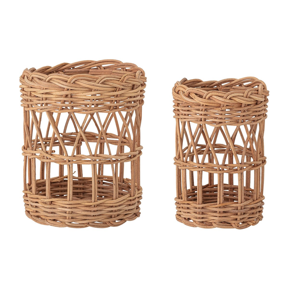 Bloomingville Jala opbergmand 2-delig Bruin | Scandinavisch Interieur | Opbergmanden | Beige
