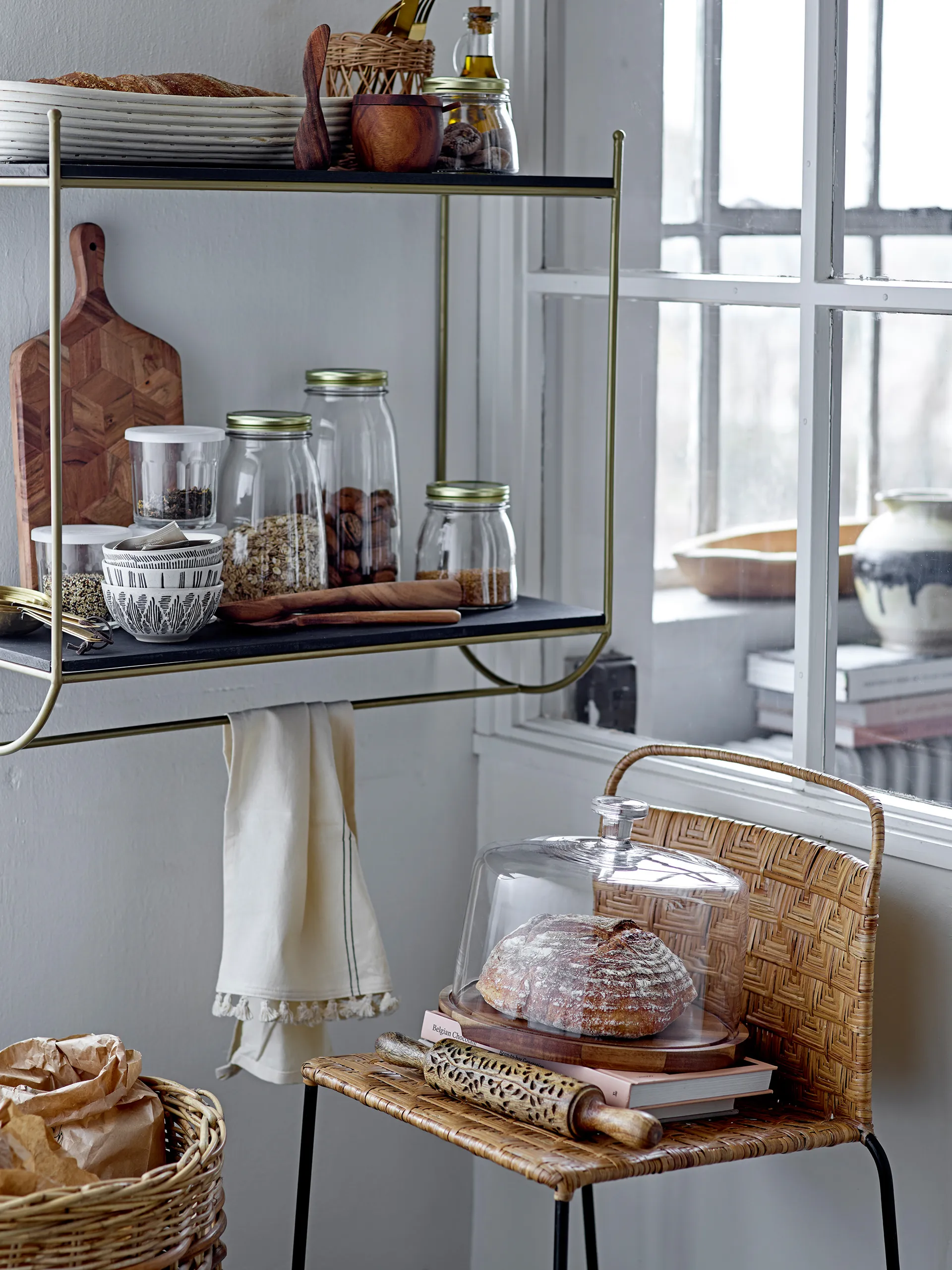 Jala opbergmand 2-delig, Bruin Bloomingville