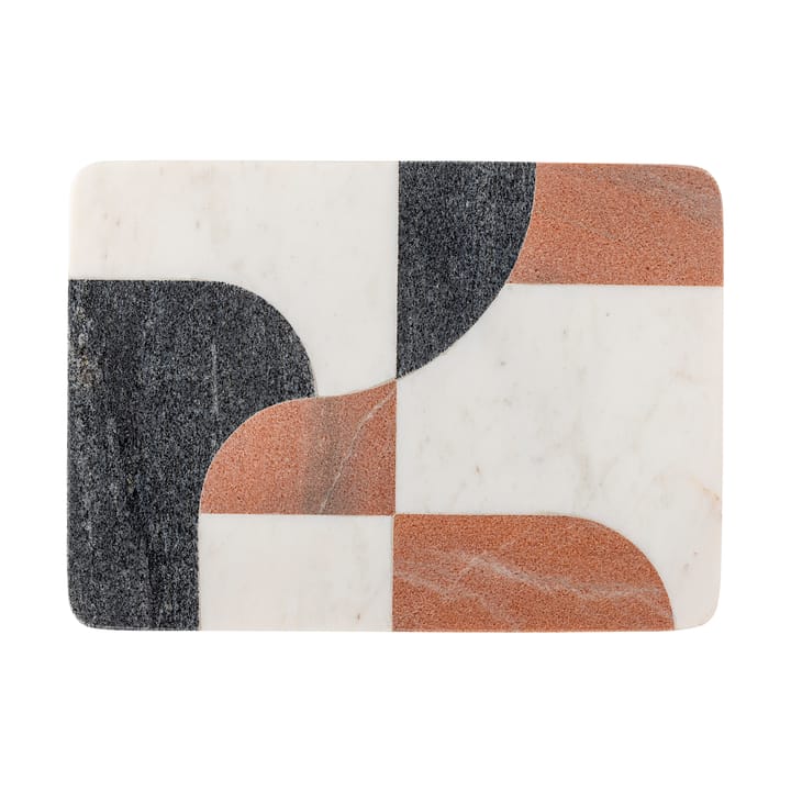 Jazzi snijplank 20x28 cm - Wit-zwart-bruin - Bloomingville