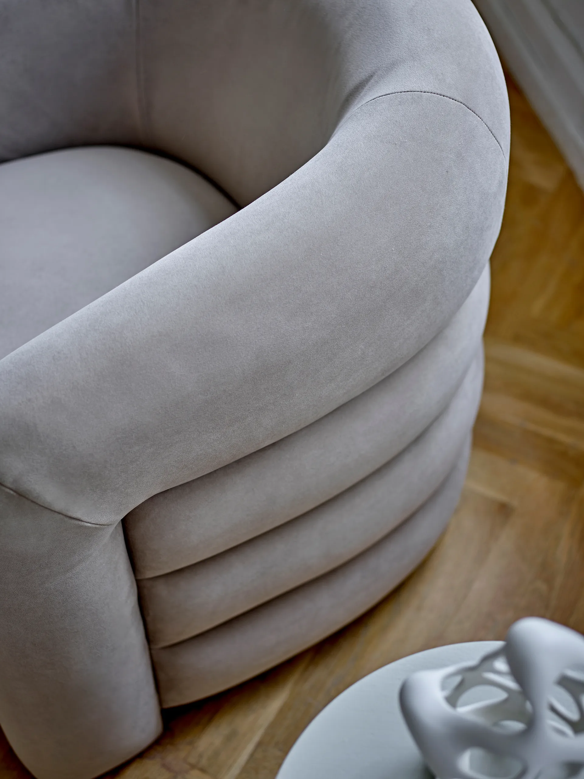 Joel lounge stoel 78x76 cm, Grijs Bloomingville