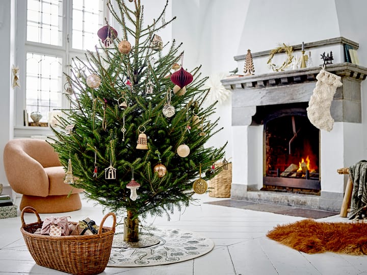 Jonan kerstboomhanger hout 9-delig, Kribbe Bloomingville