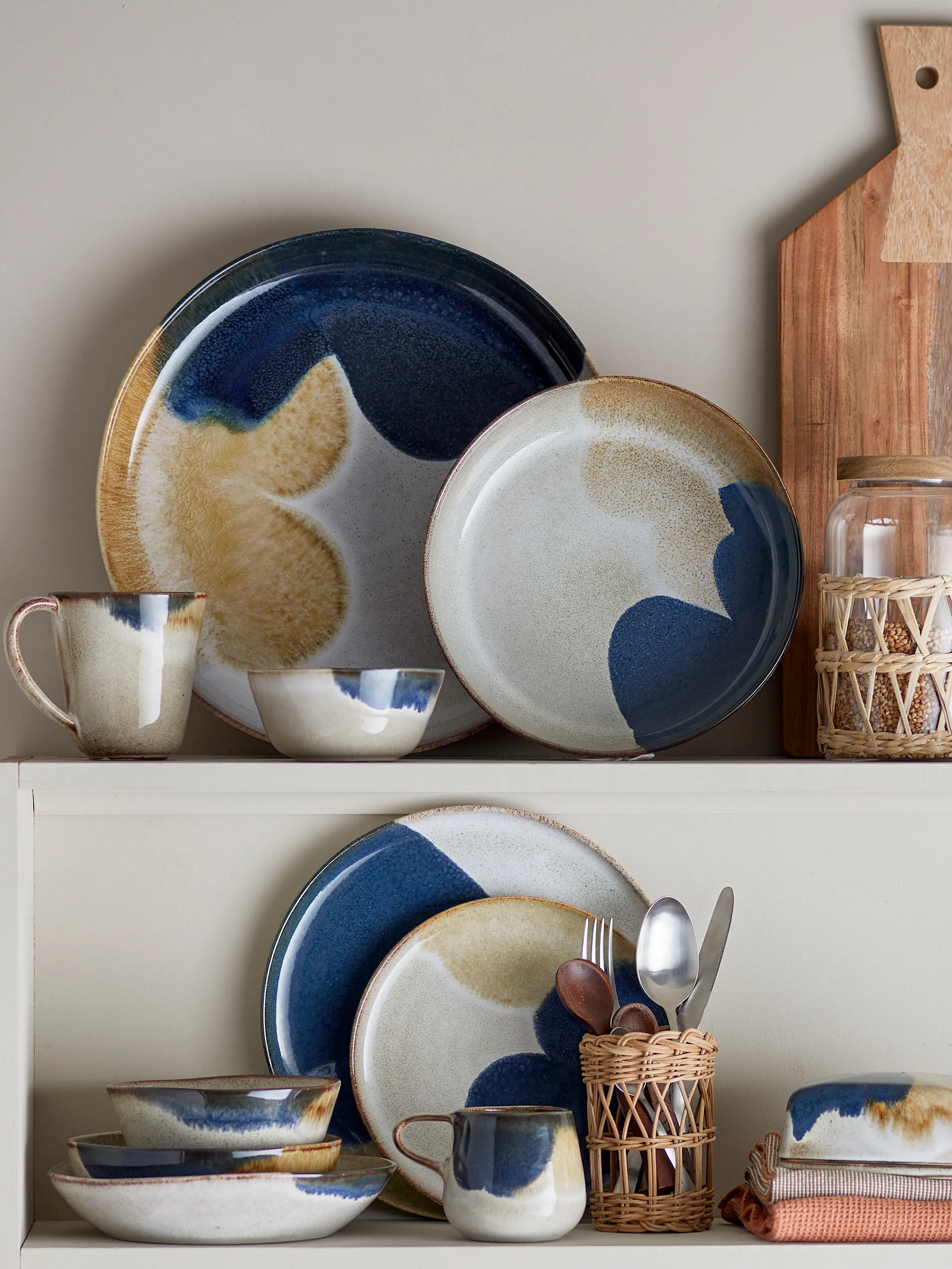 Jules servieset 12-delig, Grijs Bloomingville