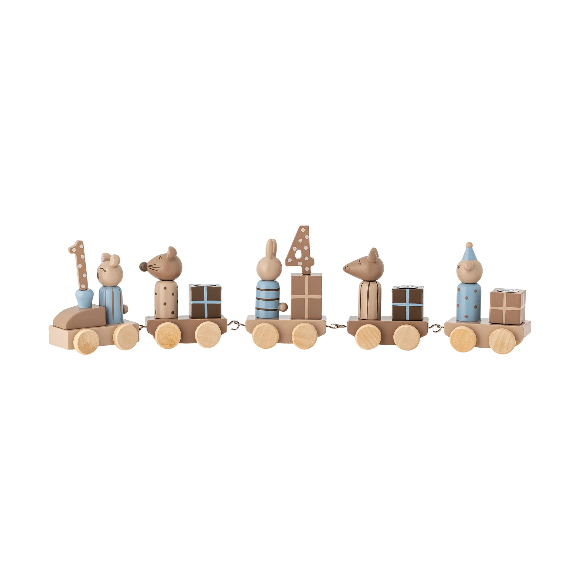 Junaid verjaardagstrein, Bruin-beige Bloomingville