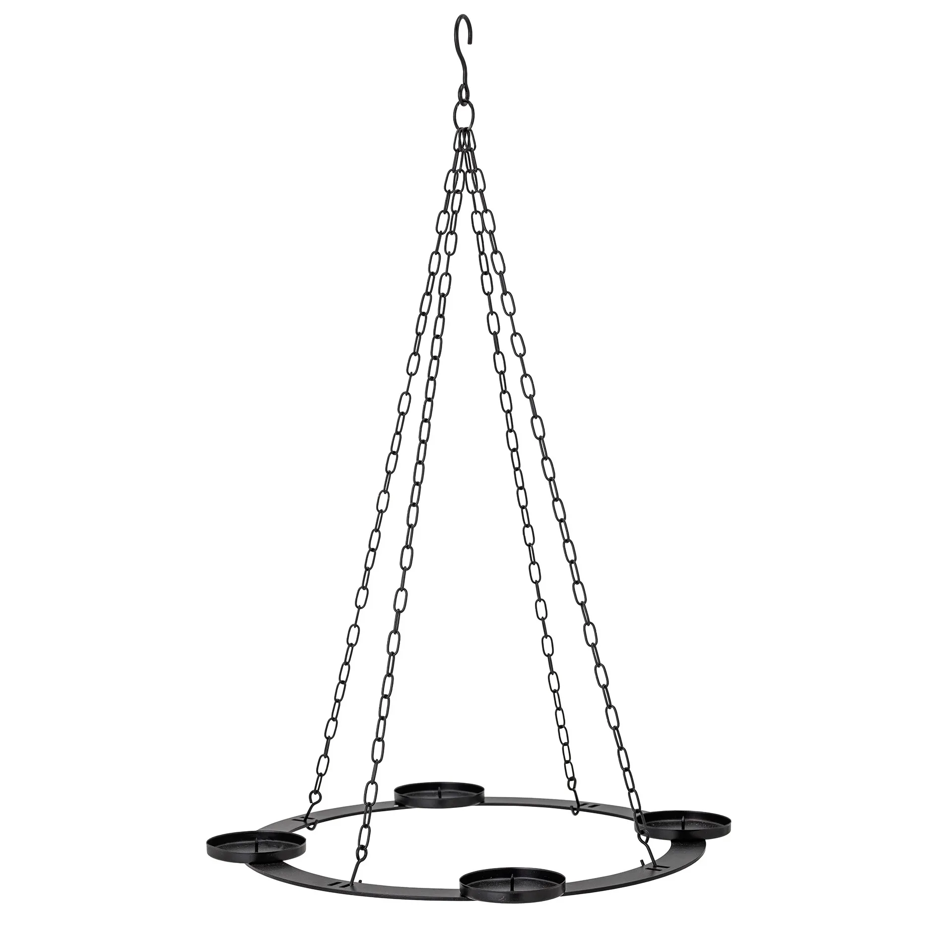 Jutta adventskandelaar kroonluchter Ø40 cm, Zwart Bloomingville