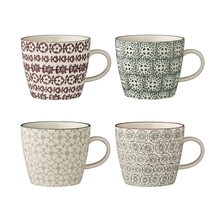 Karine mok 4-delig Ø 9,5 cm. - Bloomingville