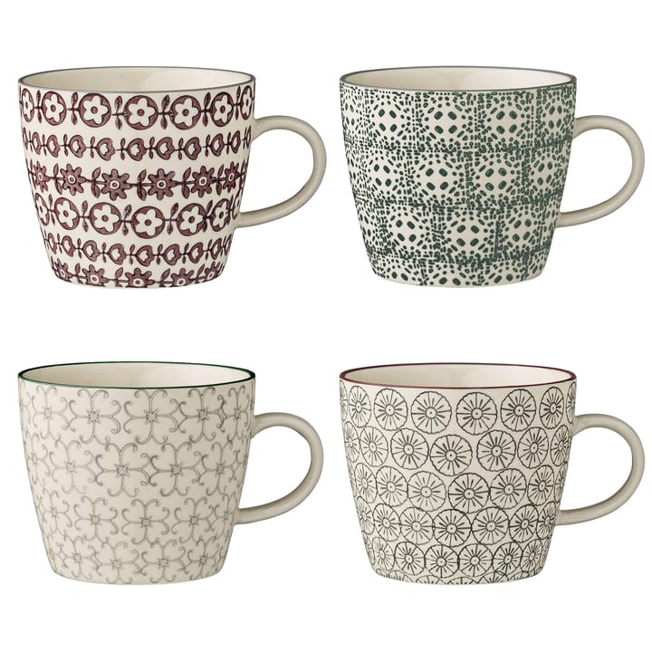 Karine mok 4-pack - Ø 9,5 cm. - Bloomingville