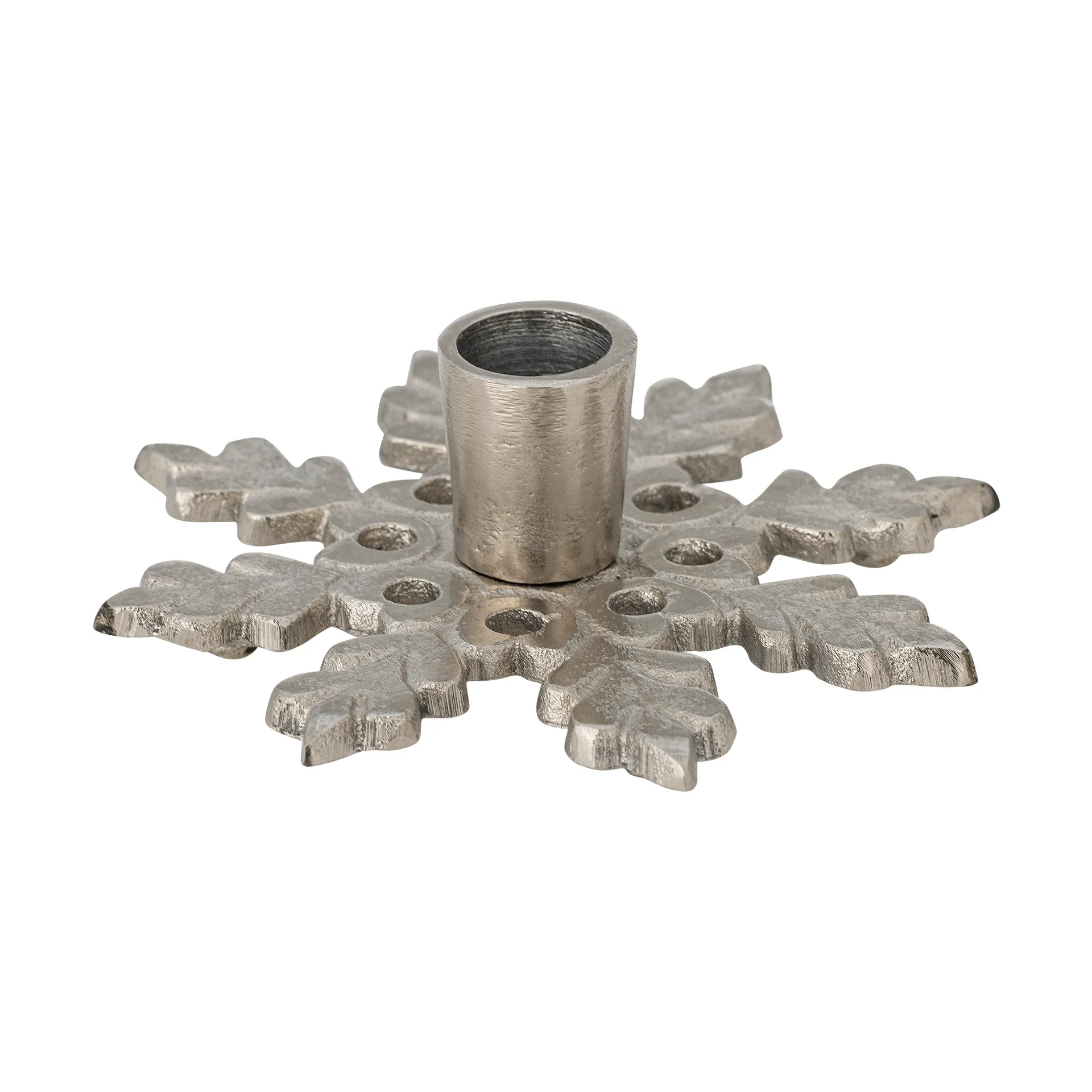 Kashi kandelaar, Zilver, Ø13,5 cm Bloomingville