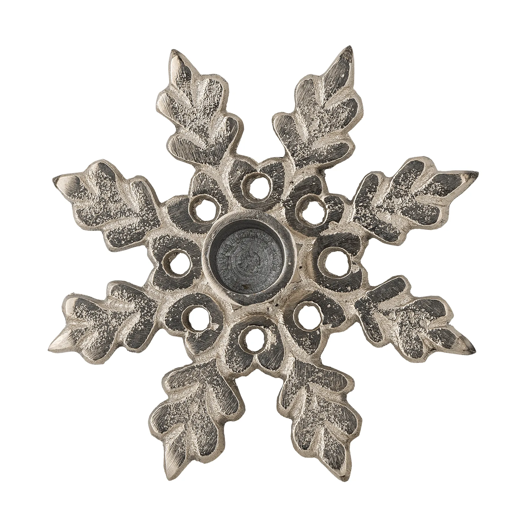 Kashi kandelaar, Zilver, Ø13,5 cm Bloomingville