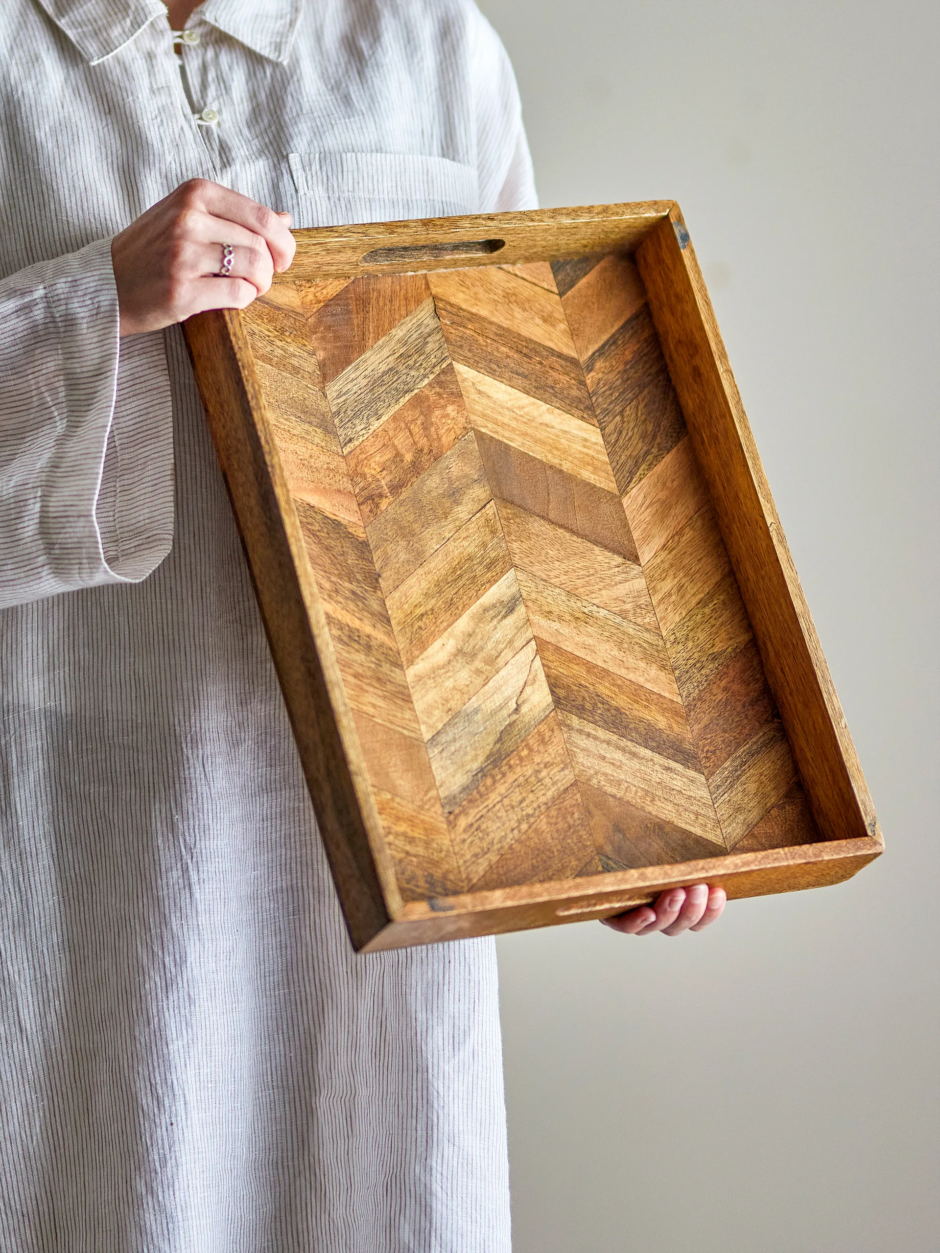 Katalyn dienblad 30x40 cm, Natuur Bloomingville