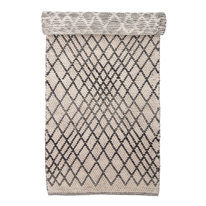 Kaya wollen vloerkleed 80x250 cm - Grijs - Bloomingville
