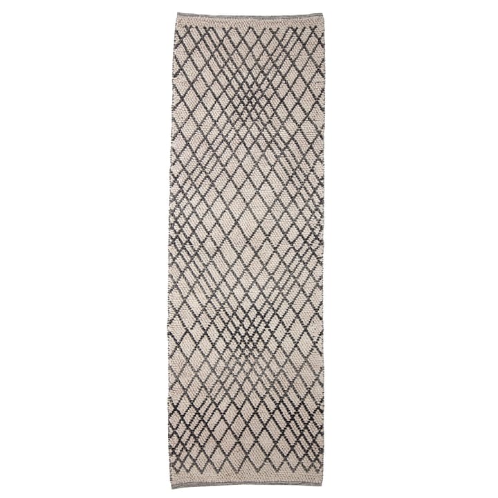 Kaya wollen vloerkleed 80x250 cm - Grijs - Bloomingville