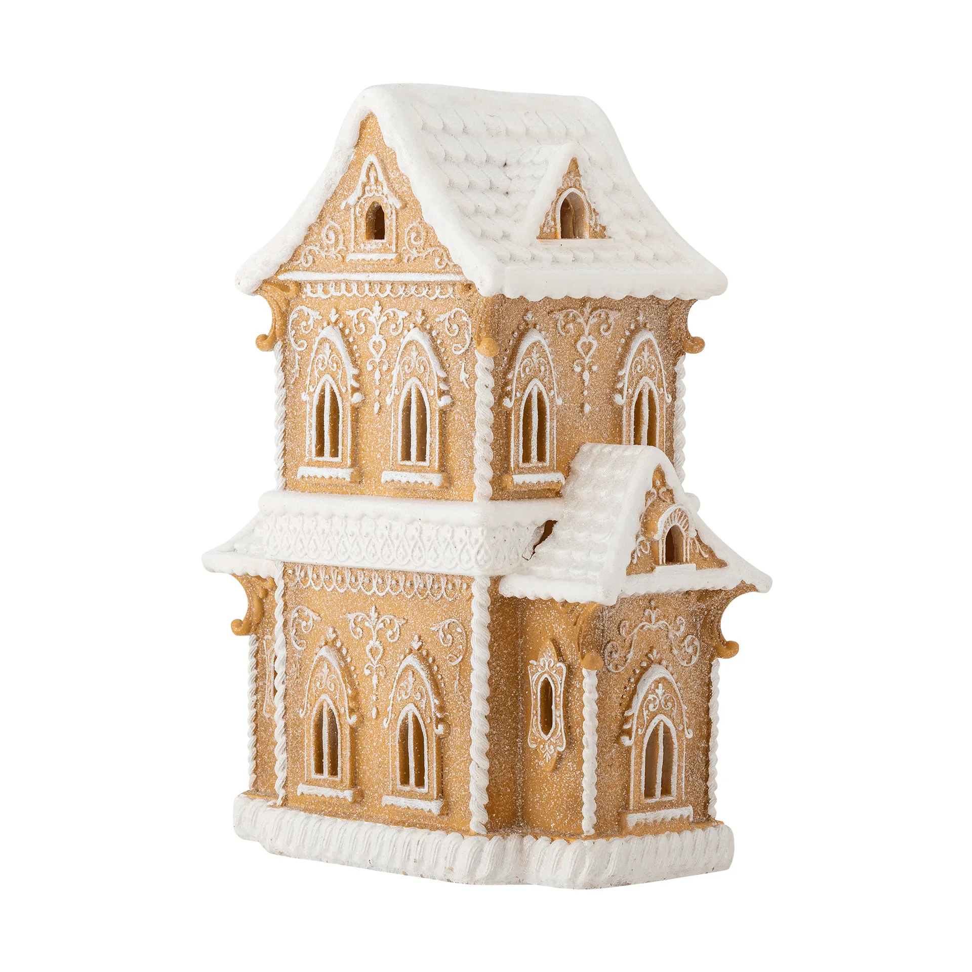 Kevin decoratiehuis met licht, Bruin, 37 cm Bloomingville
