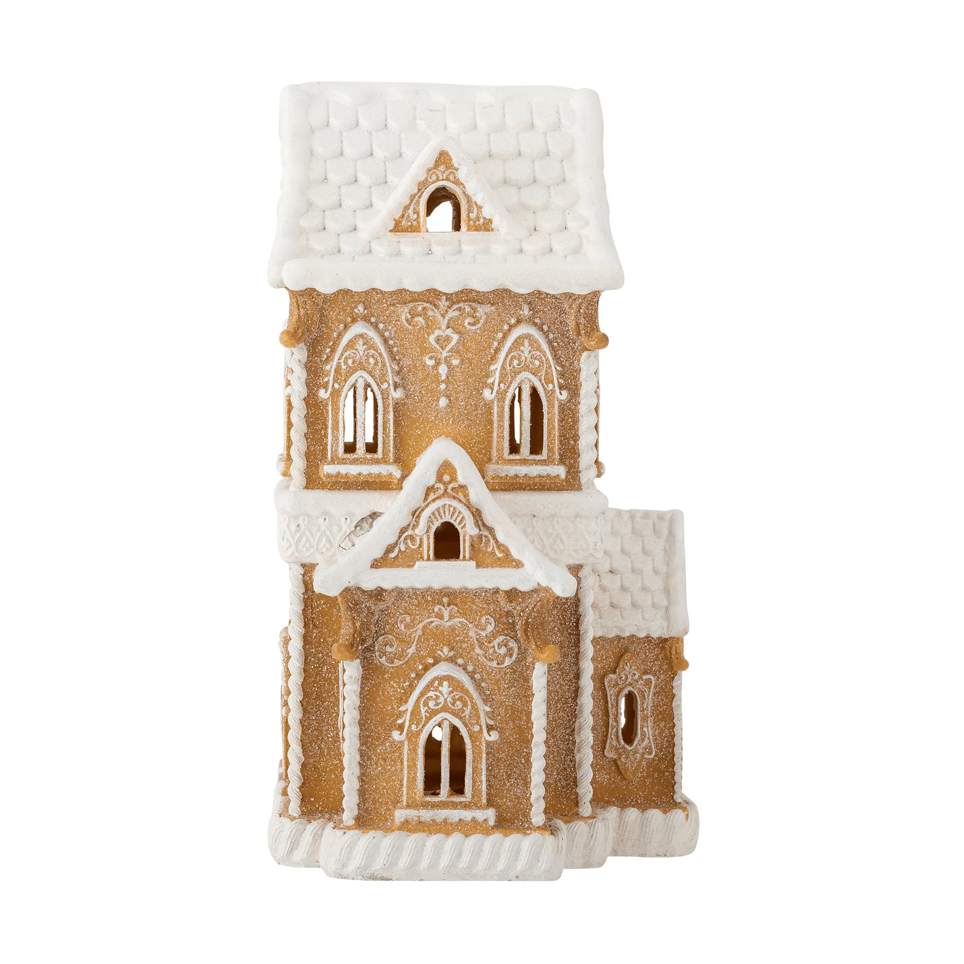 Kevin decoratiehuis met licht, Bruin, 37 cm Bloomingville