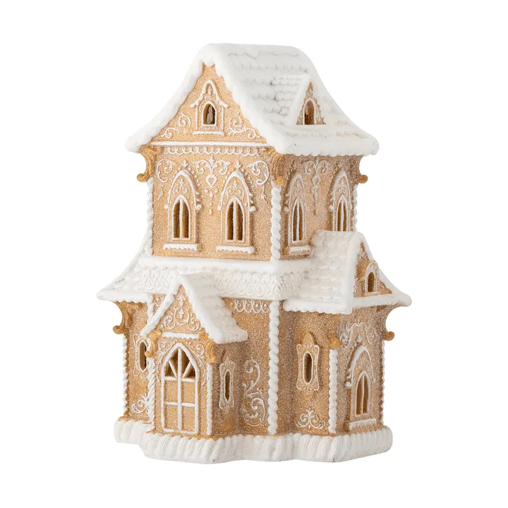 Kevin dekorationshus med ljus - Bruin, 37 cm - Bloomingville
