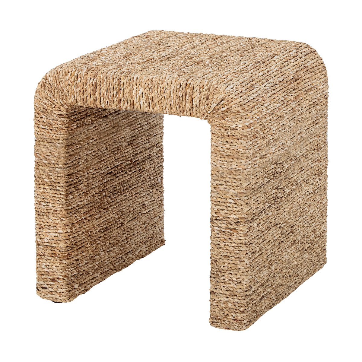 Bloomingville Kien kruk 43x42x45 cm Waterhyacint | Scandinavisch Interieur | Krukjes & Poefs | Bruin