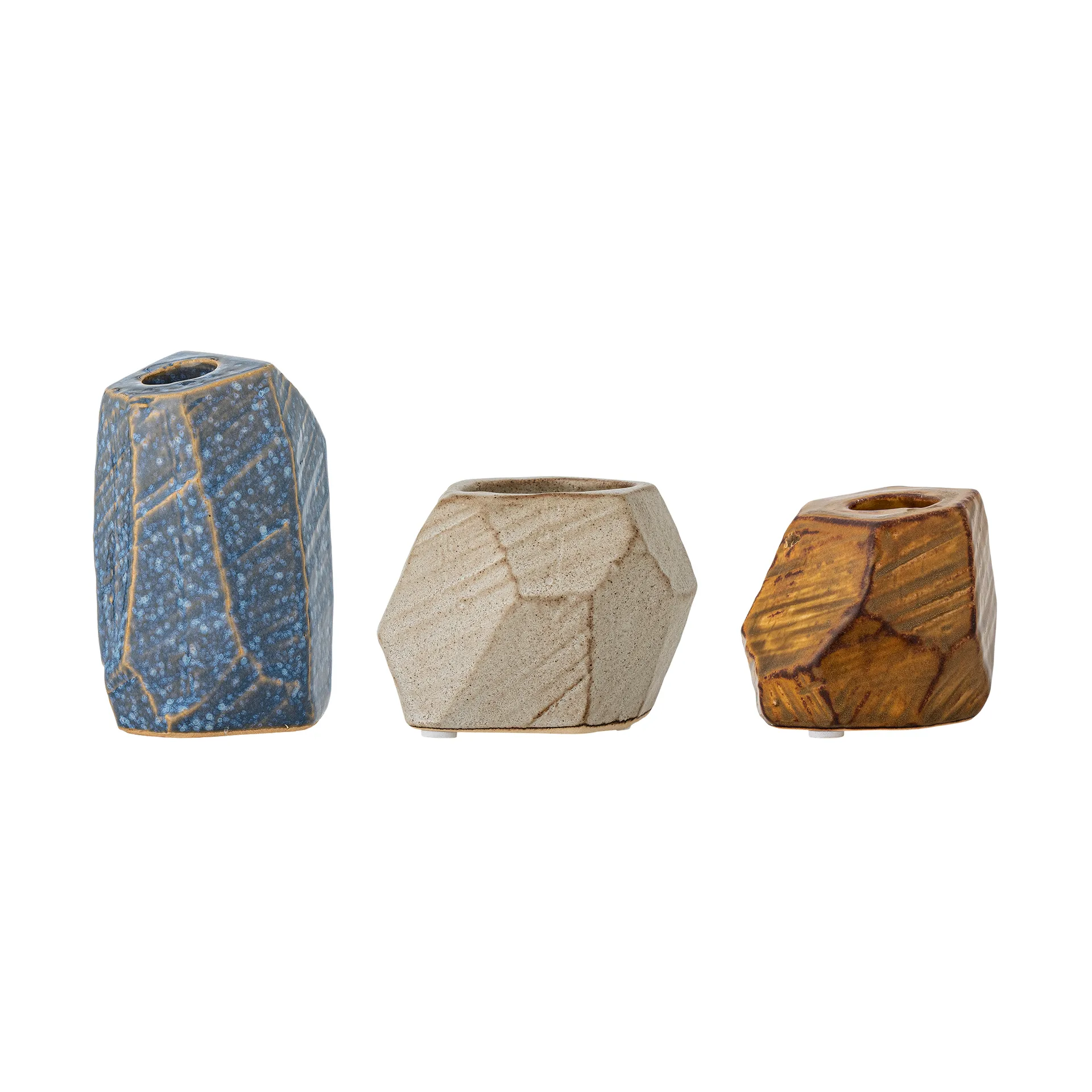 Kimber votief & windlicht 3-delig, Blauw Bloomingville