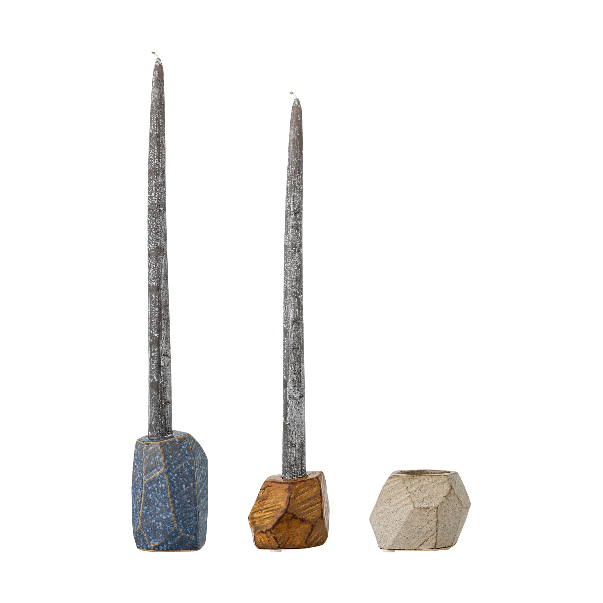 Kimber votief & windlicht 3-delig, Blauw Bloomingville