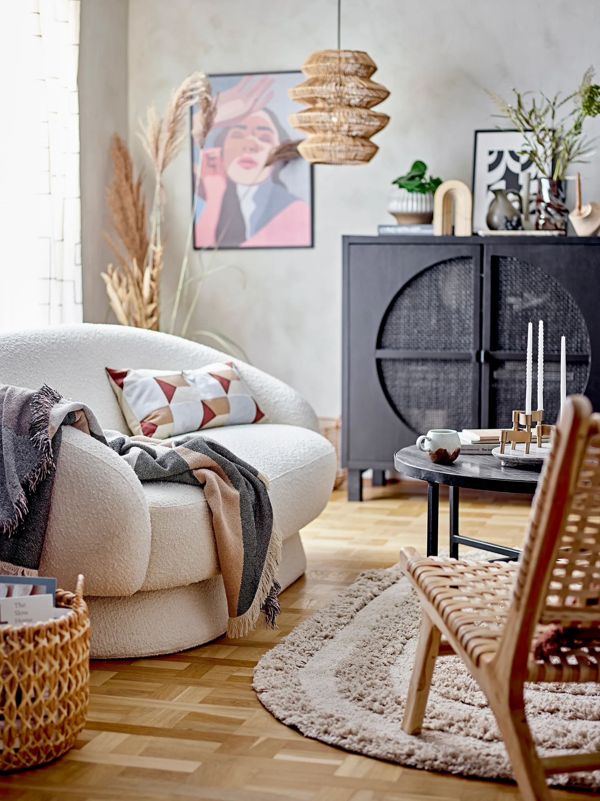 Kristel opbergmand 3-delig, Waterhyacint Bloomingville