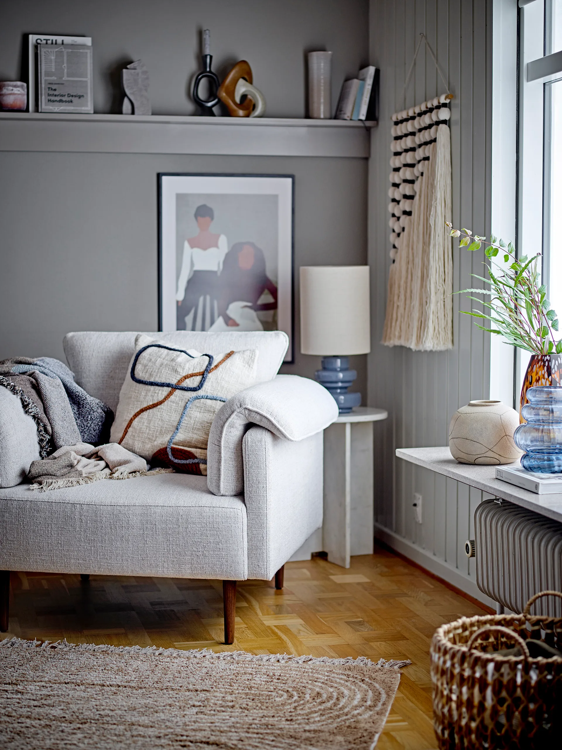 Kristel opbergmand 3-delig, Waterhyacint Bloomingville