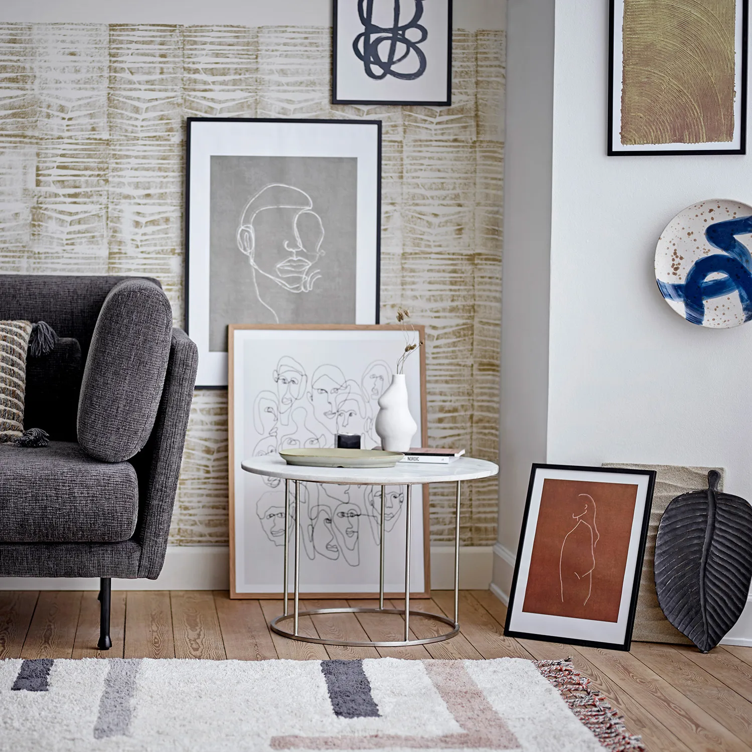 Kylar decoratieschotel, Bruin Bloomingville