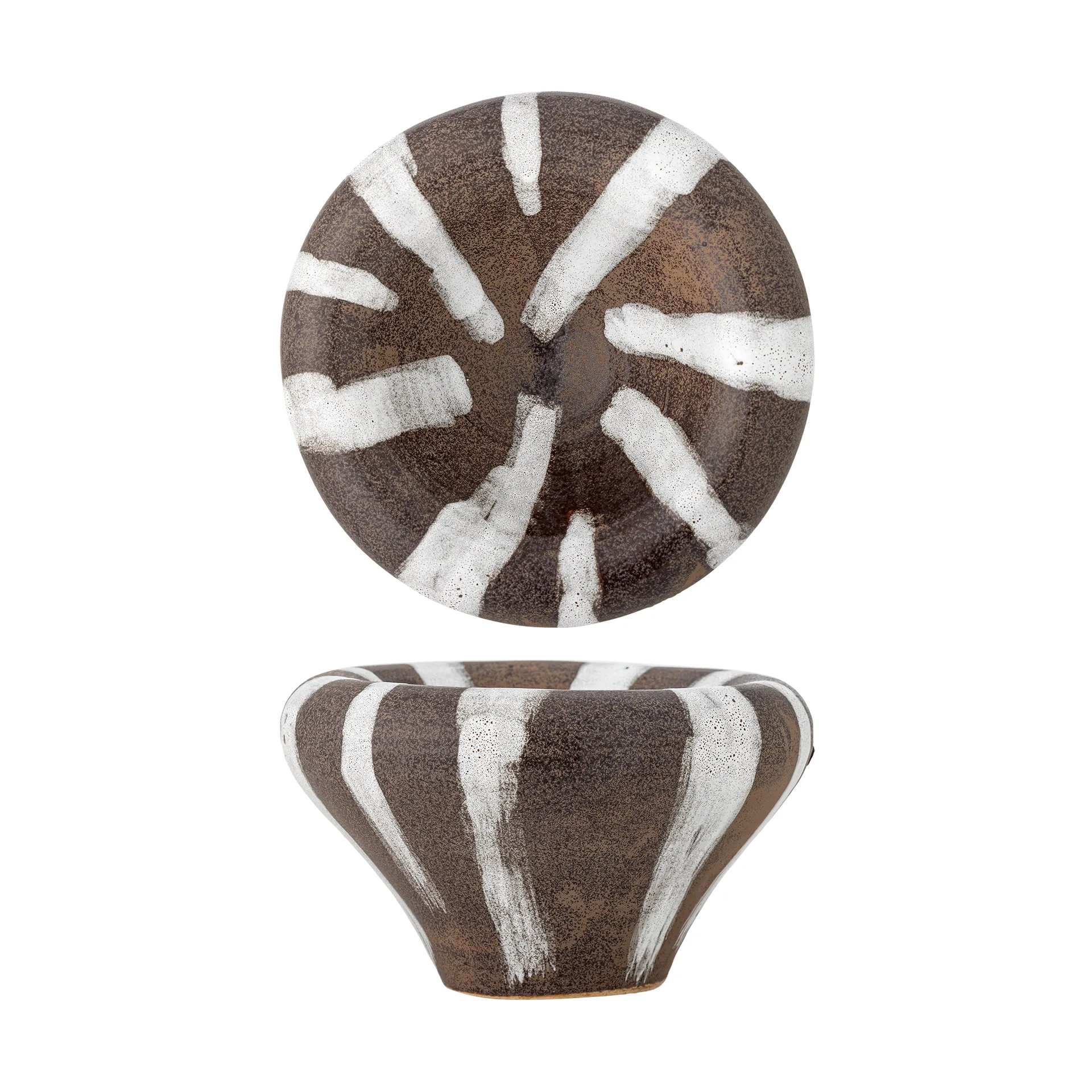 Ladris schaal Ø23 cm, Bruin Bloomingville