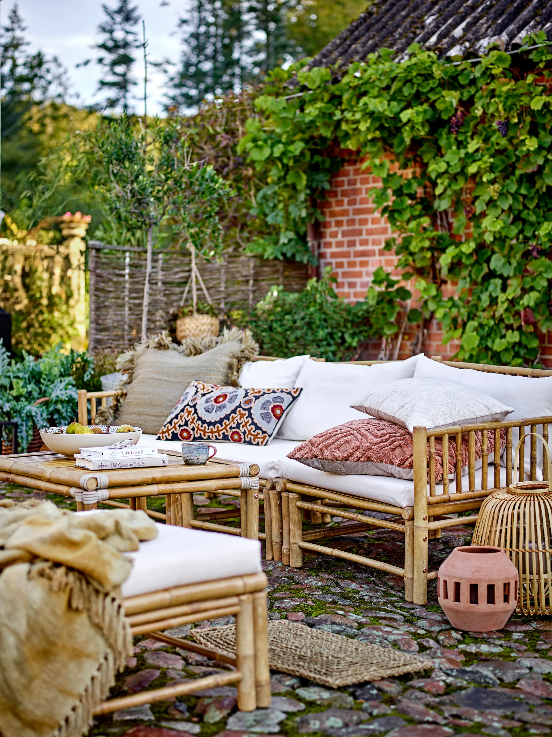 Lalla lantaarn Ø42x39 cm, Bamboe Bloomingville