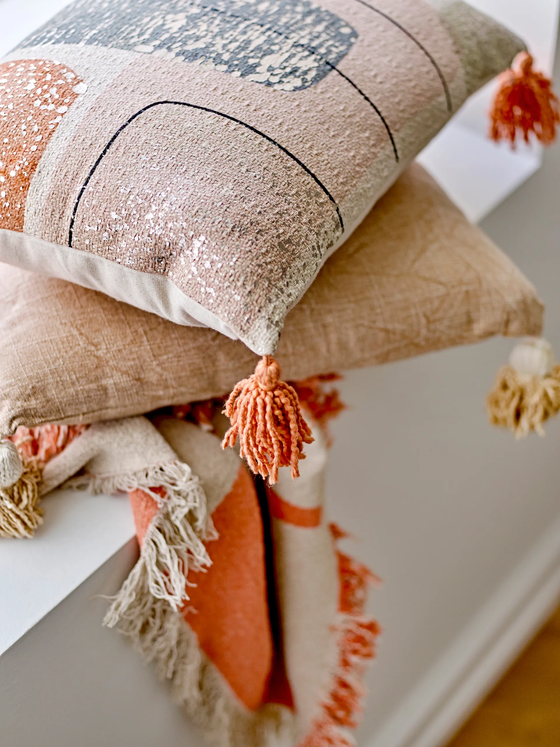 Lanzo kussen 35x50 cm, Oranje Bloomingville