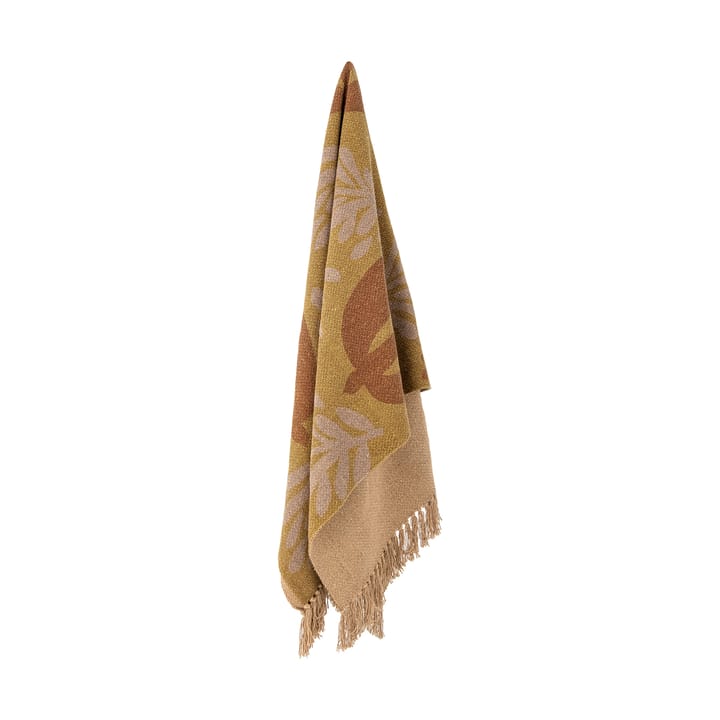 Lark katoenen plaid 130x160 cm, Geel Bloomingville