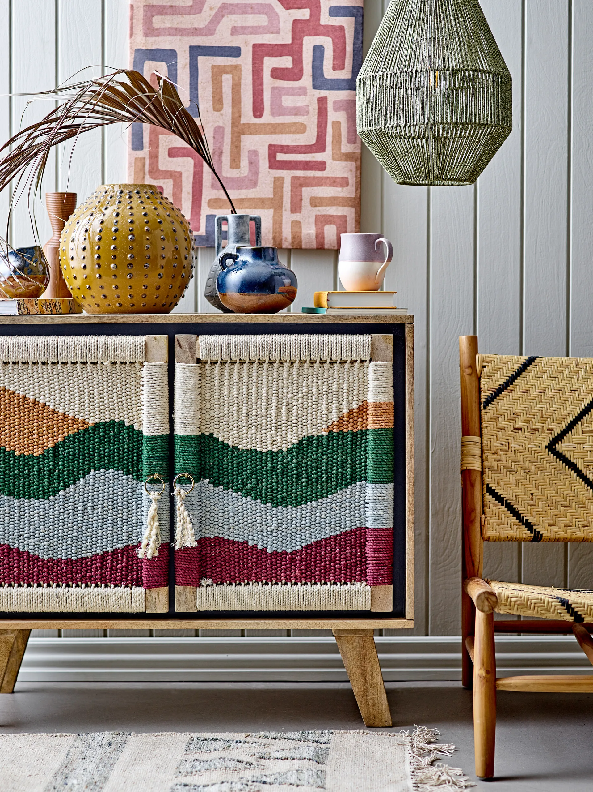 Lennox loungestoel, Natuur-teak Bloomingville