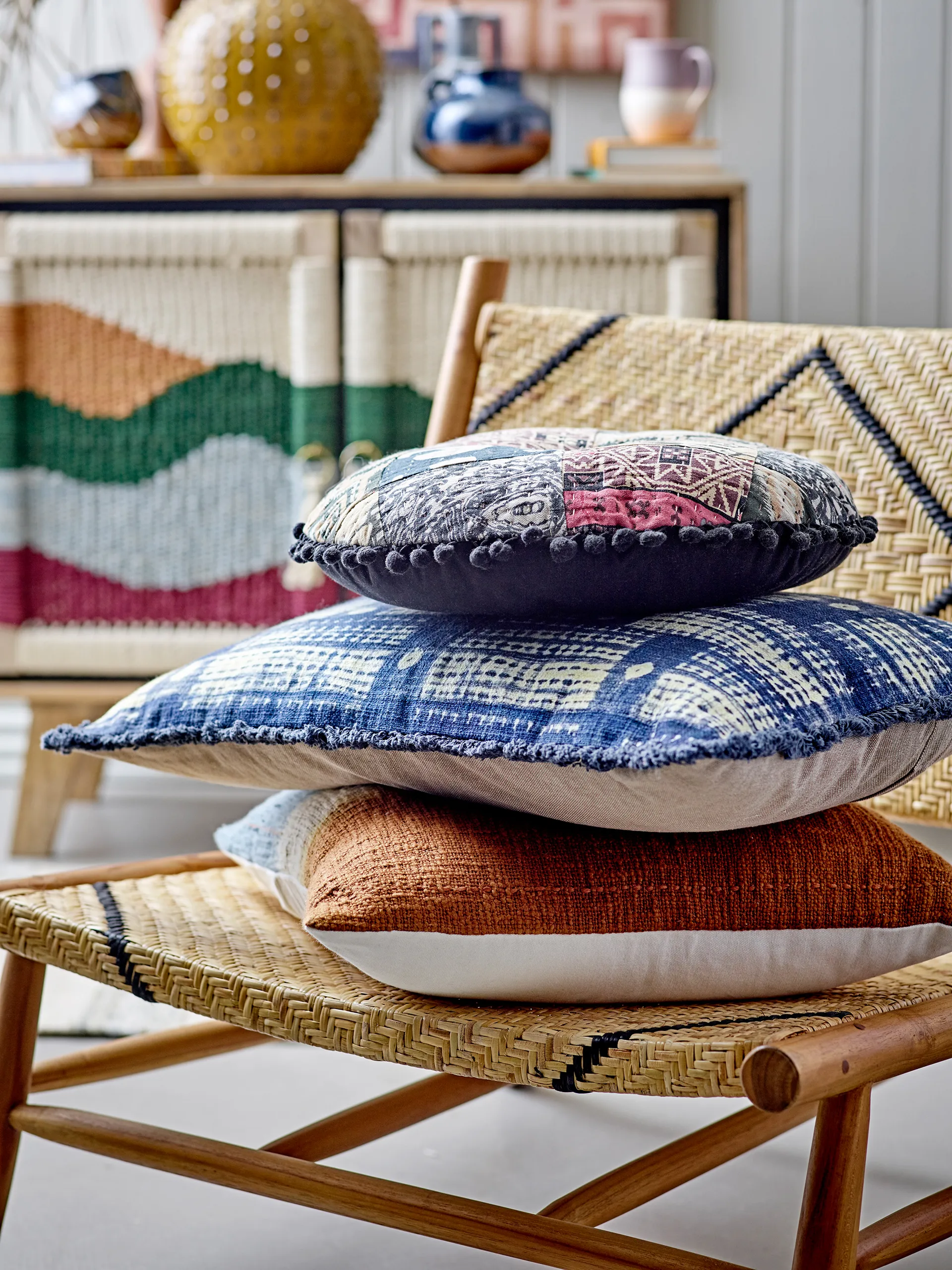 Lennox loungestoel, Natuur-teak Bloomingville