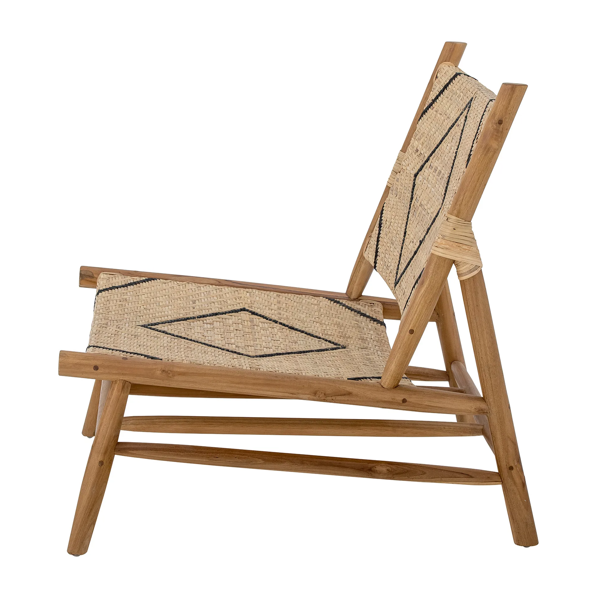 Lennox loungestoel, Natuur-teak Bloomingville