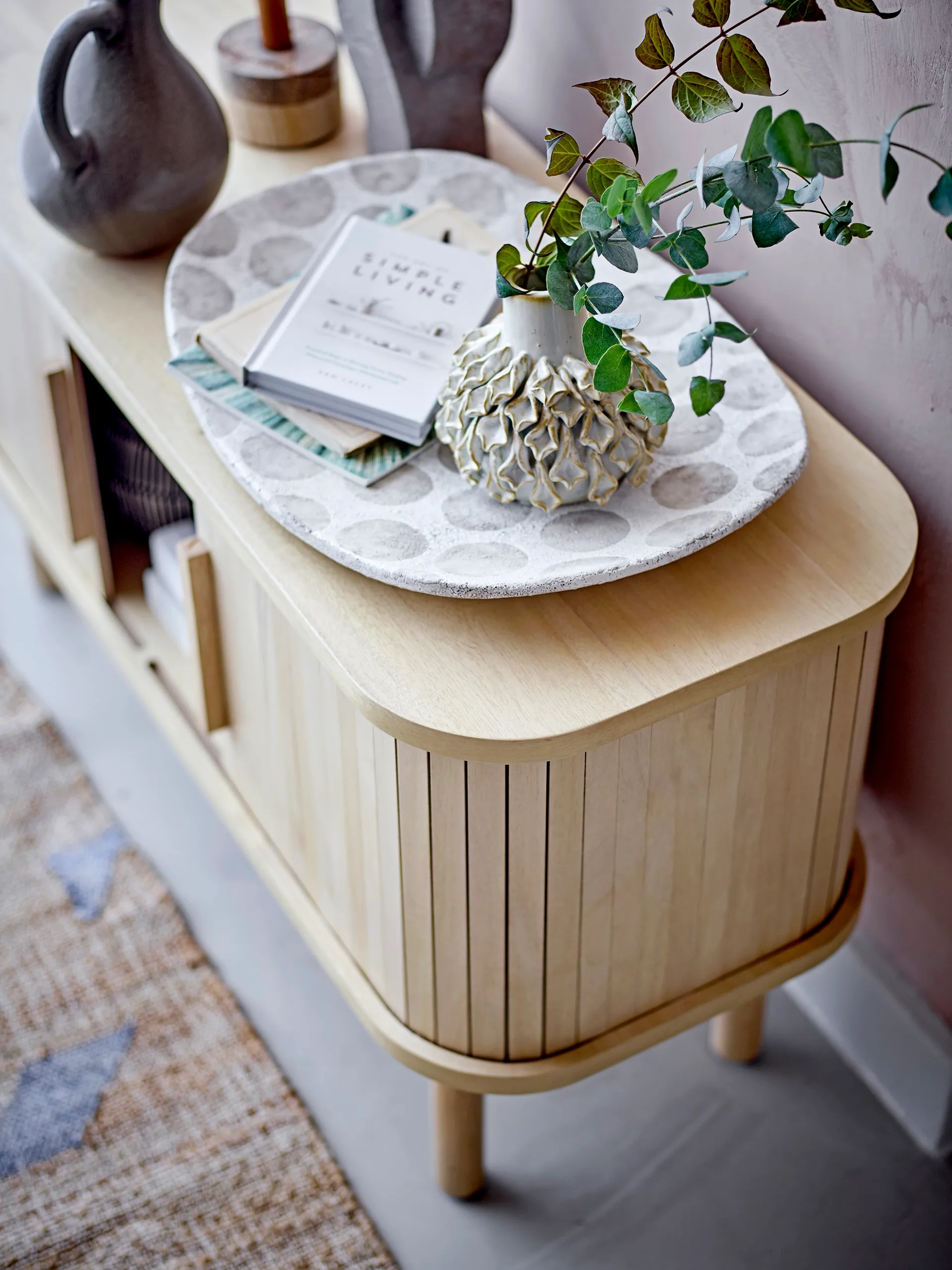 Lex kast 90x35x50 cm, Rubberhout Bloomingville