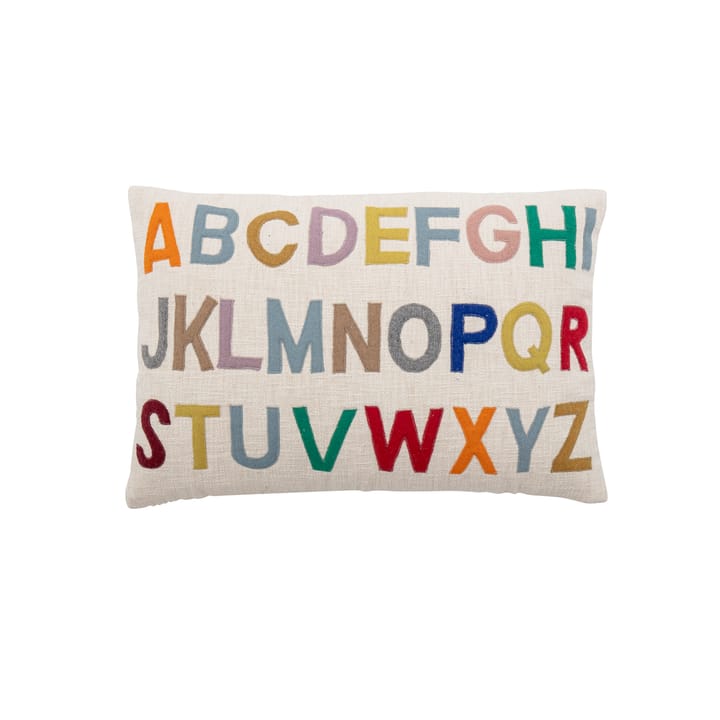 Lexi kussen alfabet 40x60 cm - White-multi - Bloomingville