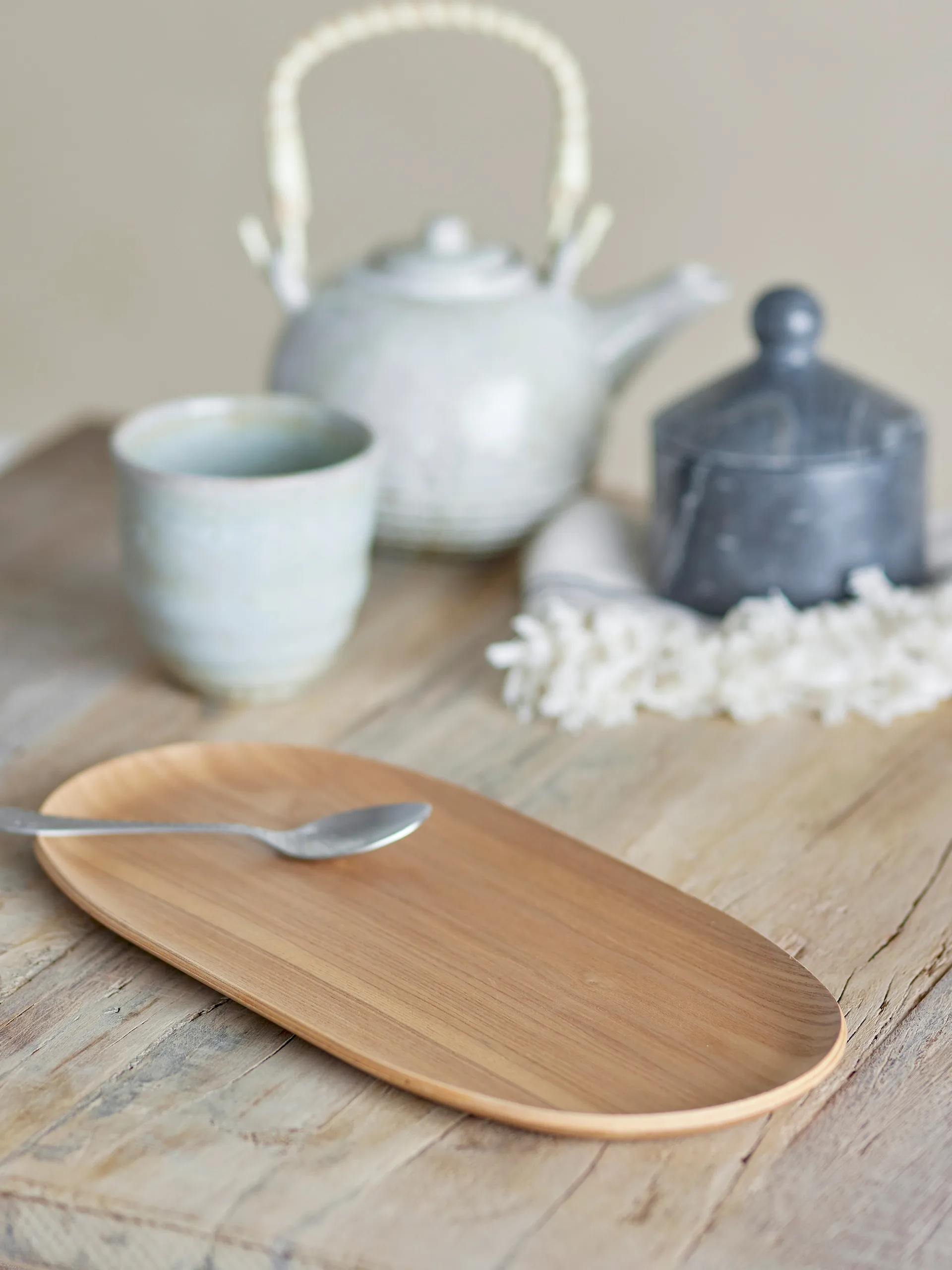 Leyton dienblad 15x31 cm, Natural oak Bloomingville